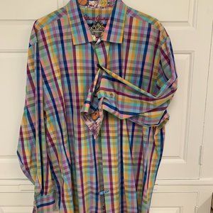 Robert Graham Men's Long Sleeve Button Down Shirt 3XL